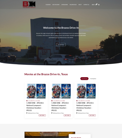 Brazos Drive-in Website Development